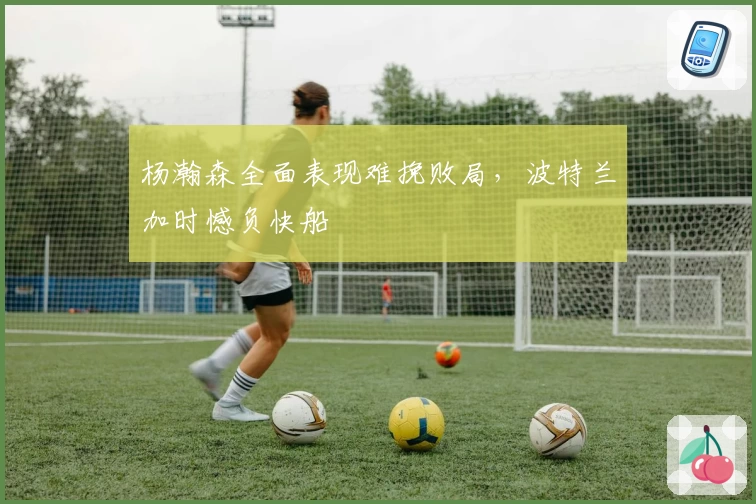 杨瀚森全面表现难挽败局，波特兰加时憾负快船